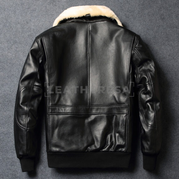Classic Bomber Leather Jacket