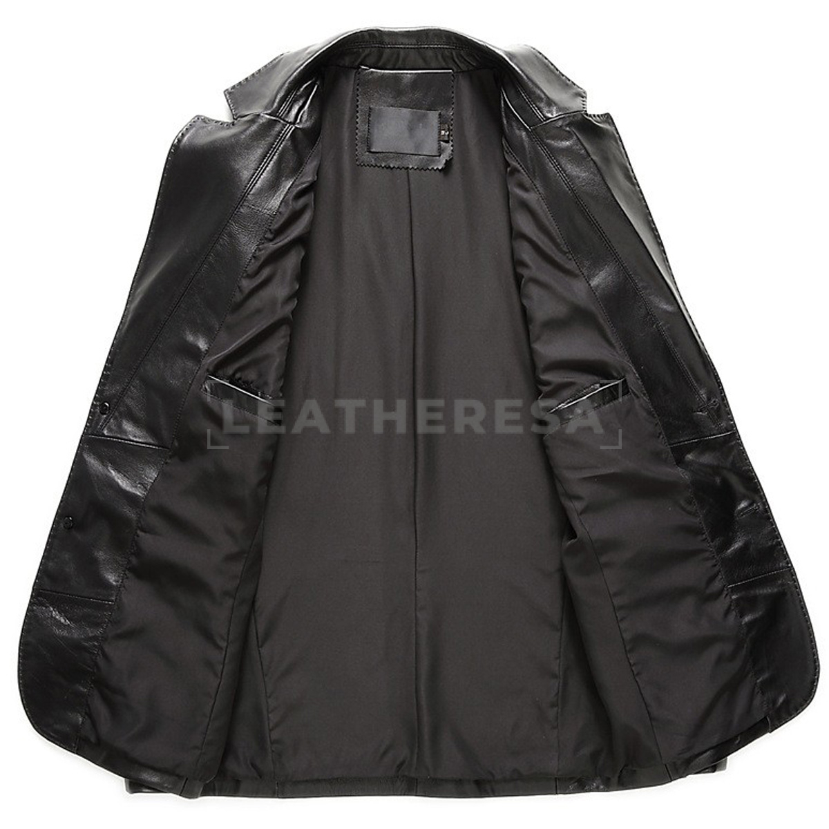 Men Leather Blazer