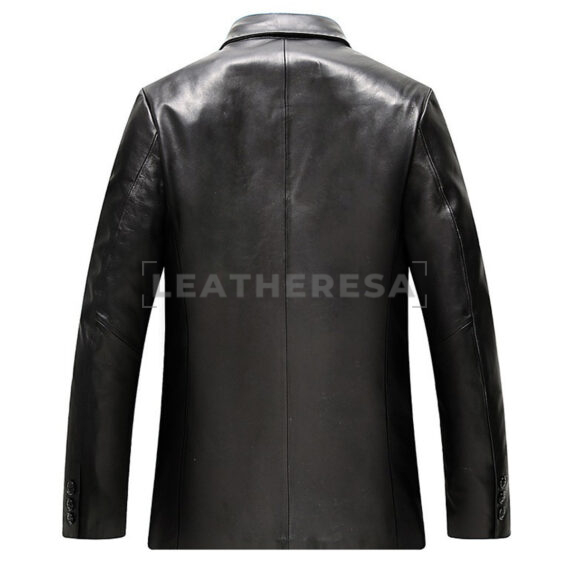 Men Leather Blazer